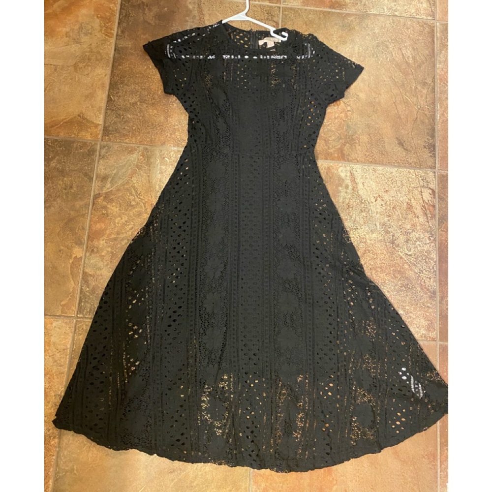 ❤️ Black net forever 21 dress XS, fits like S